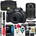 Canon EOS R100 Mirrorless Camera 2 Lens Kit 24MP Bundle-0