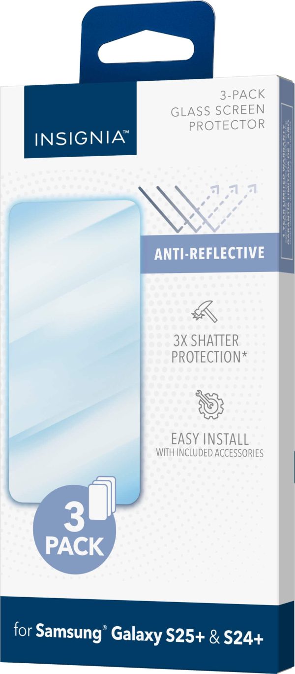 Insignia Glass Screen Protector Samsung S25 Plus 3 Pack-11
