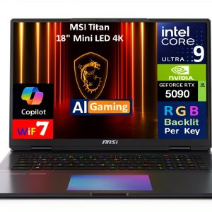 MSI Refurbished Titan Laptop 18 4K Ultra 9 64GB DDR5-0