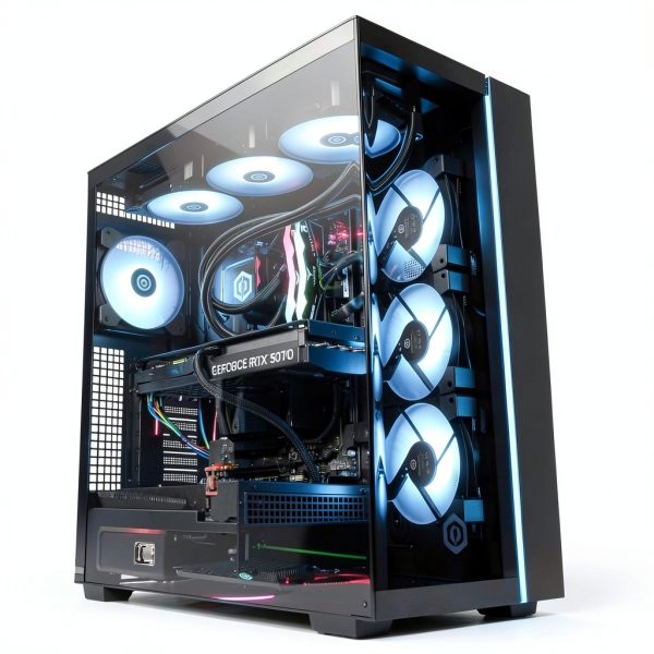 CyberPowerPC Gaming Desktop AMD Ryzen 7 RTX 5070 32GB-9