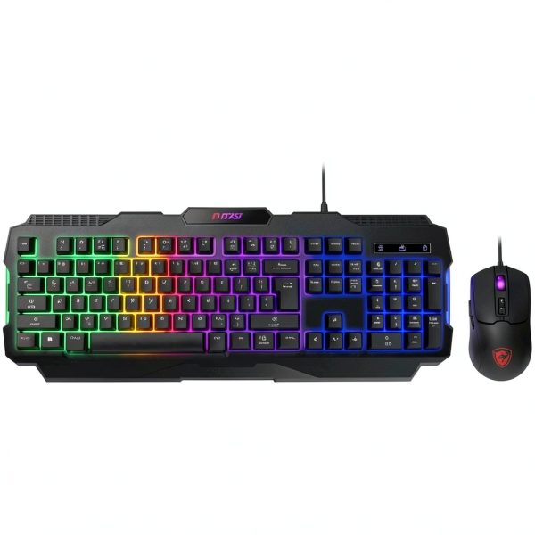 MSI FORGE GK100 Gaming Keyboard Mouse USB Optical 6400 dpi-0
