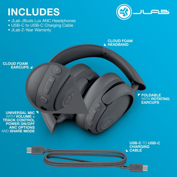 JLab JBuds Lux ANC Wireless Headphones Active Noise-4