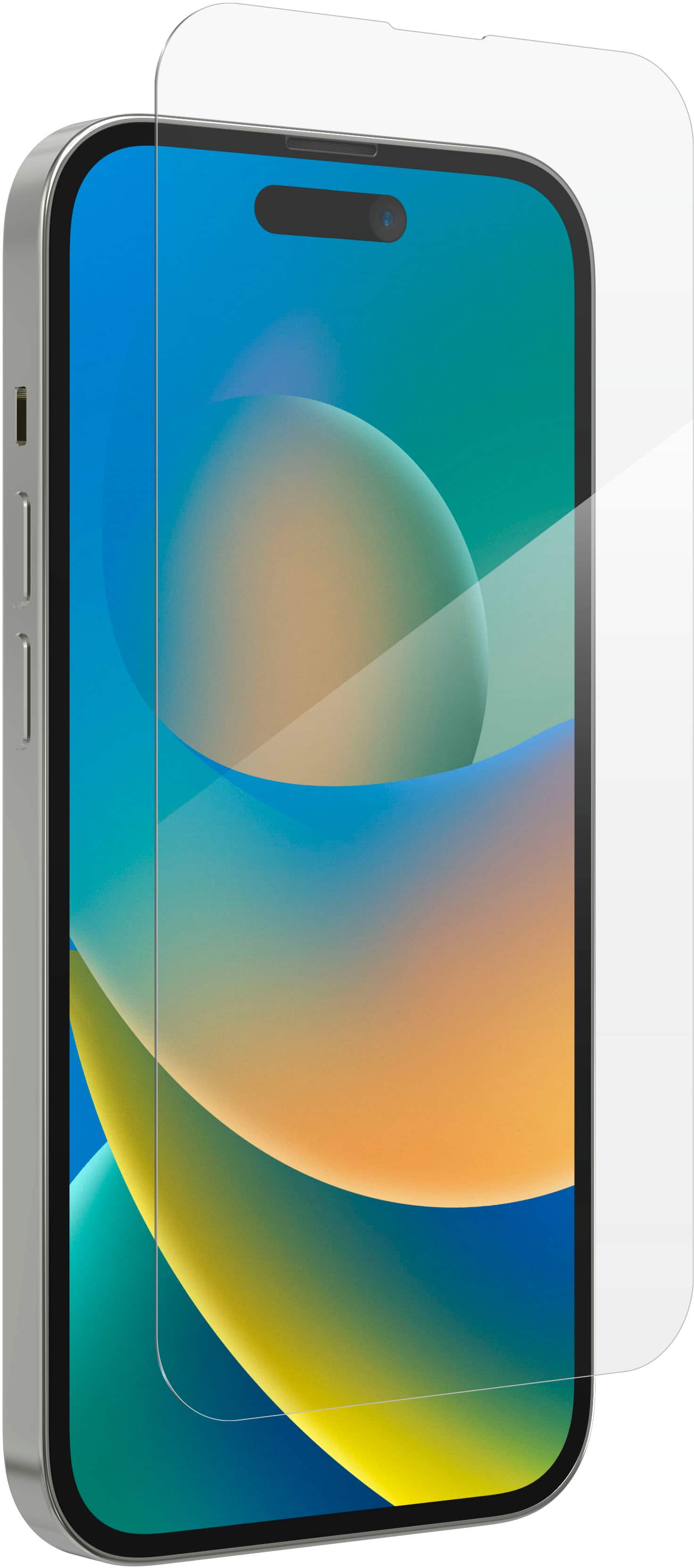 ZAGG Glass+ Defense Elite screen protector applied on iPhone 14 Pro