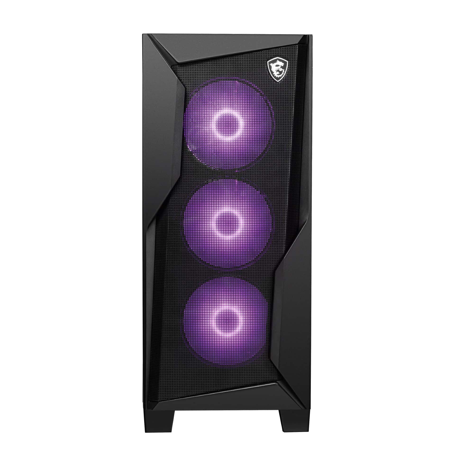 MSI Codex R2 Gaming Desktop on a desk with peripherals