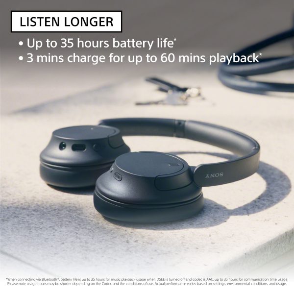 Sony WHCH720N Wireless Noise Cancelling Headphones Black-9
