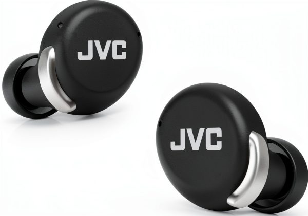 JVC True Wireless Noise Cancelling Earbuds Black Low Latency-0