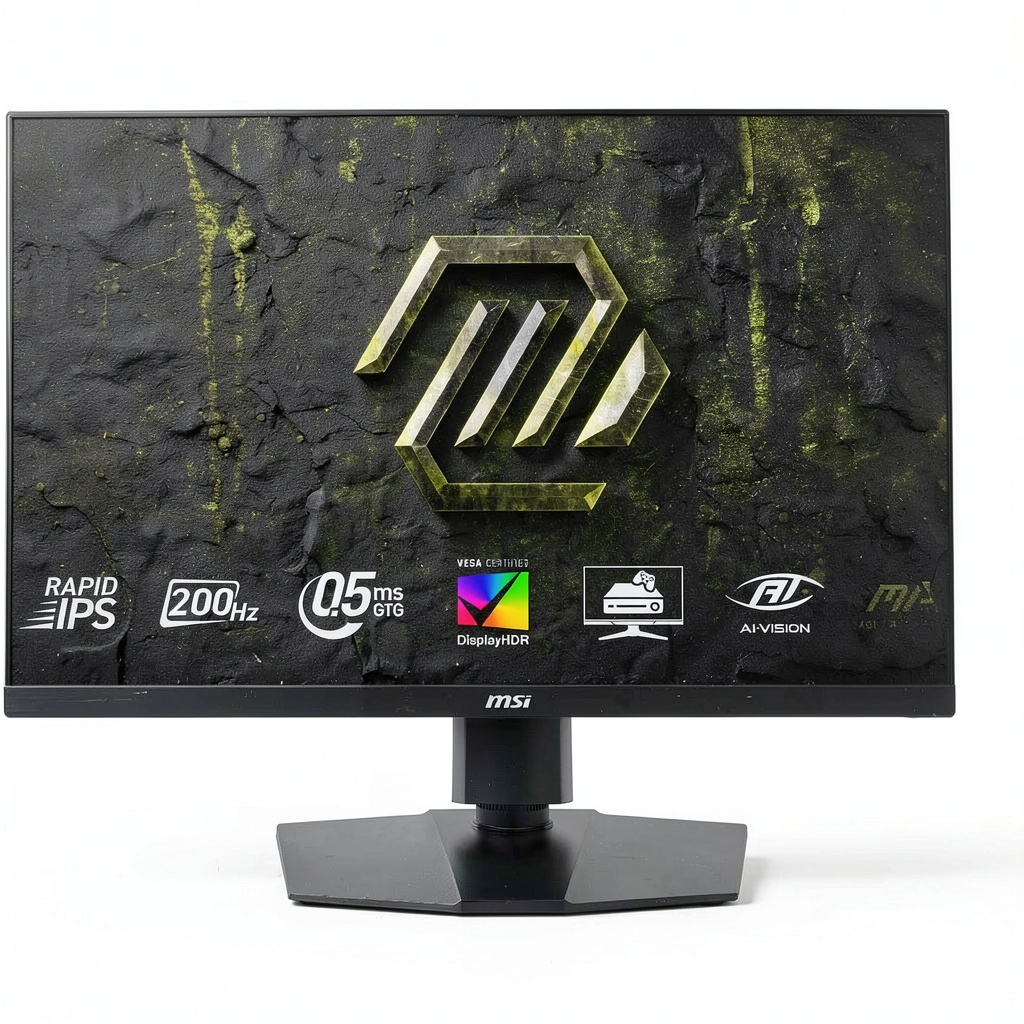 MSI MAG 274QPF E20 monitor displaying a game scene