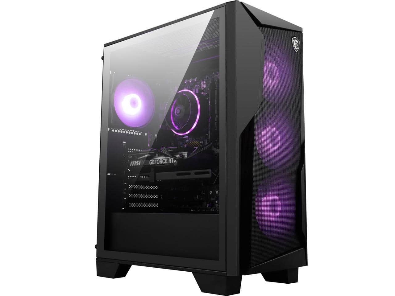 MSI Gaming Desktop setup with monitor and peripherals