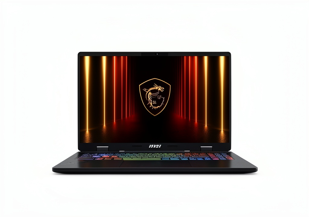 MSI Crosshair 16 HX AI laptop displaying high-resolution graphics