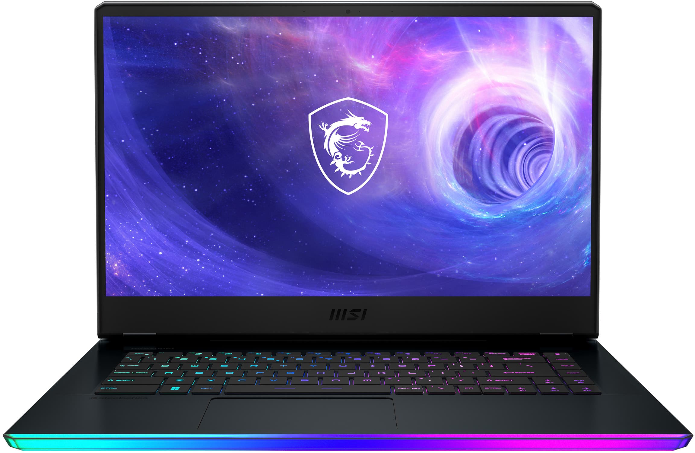 MSI Raider GE66 laptop displaying a high-resolution game on its 240Hz screen
