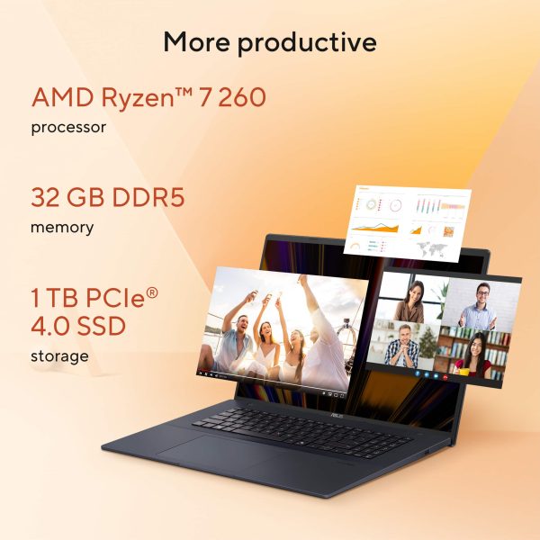 ASUS Vivobook 18 Laptop AMD Ryzen 7 16GB RAM 512GB SSD-3