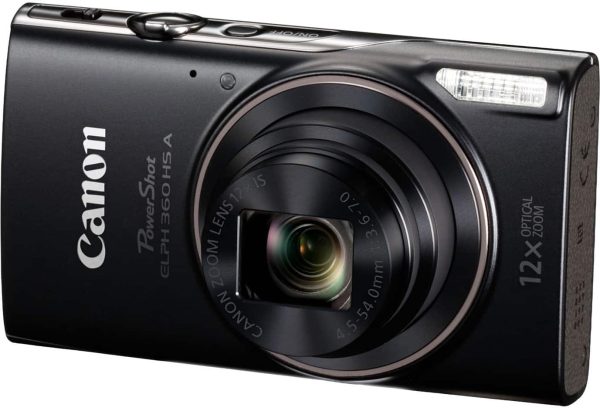 Canon PowerShot ELPH 360 HS Digital Camera Black 20MP Full-6