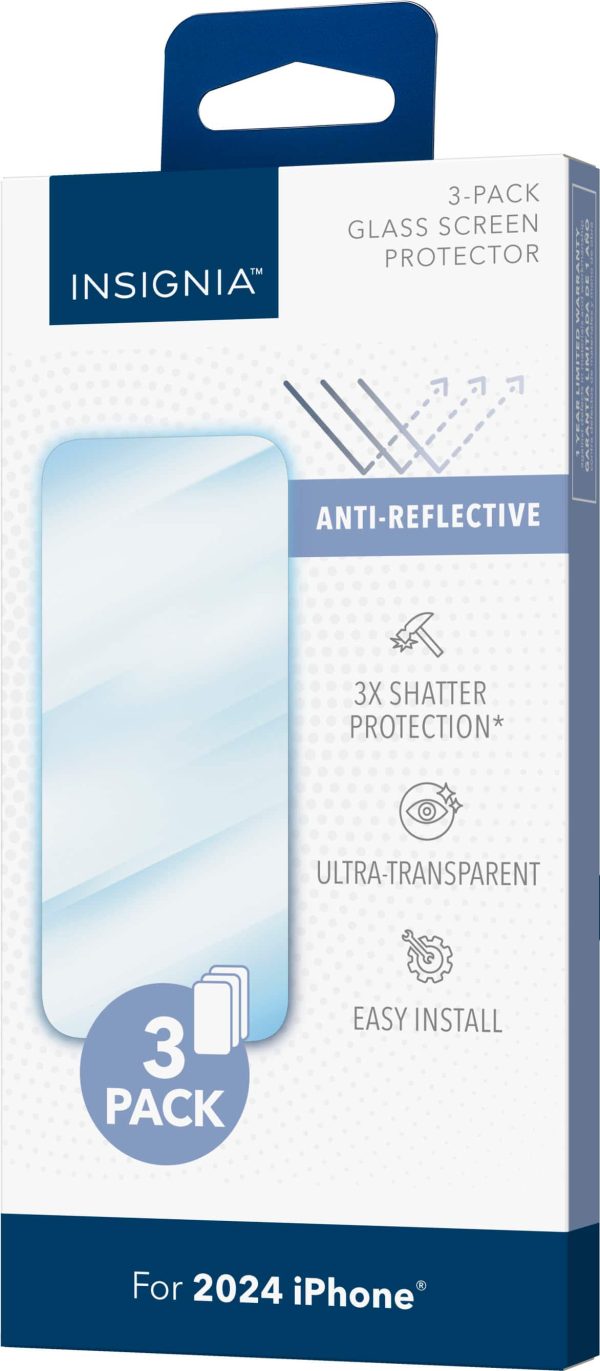 Insignia Anti-Reflective Glass Screen Protector iPhone 16-12
