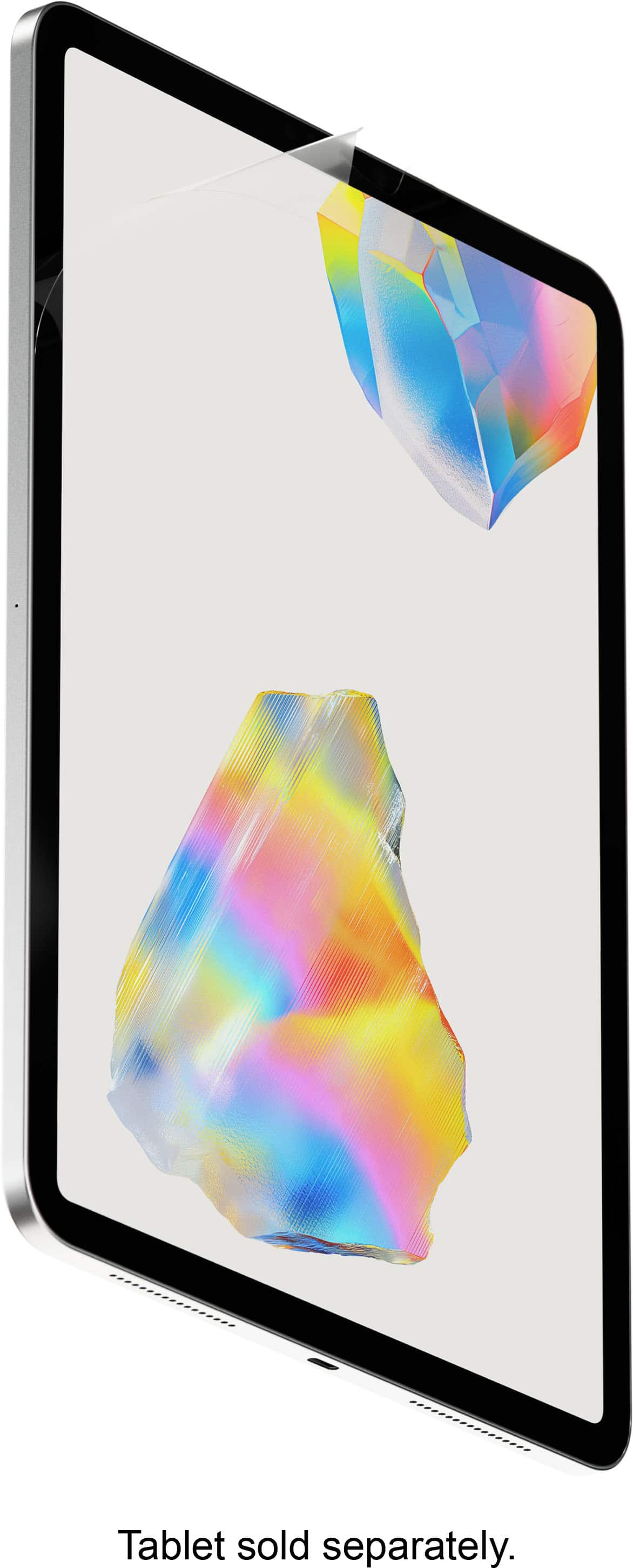 Paperlike screen protector applied to iPad showing handwriting demonstration