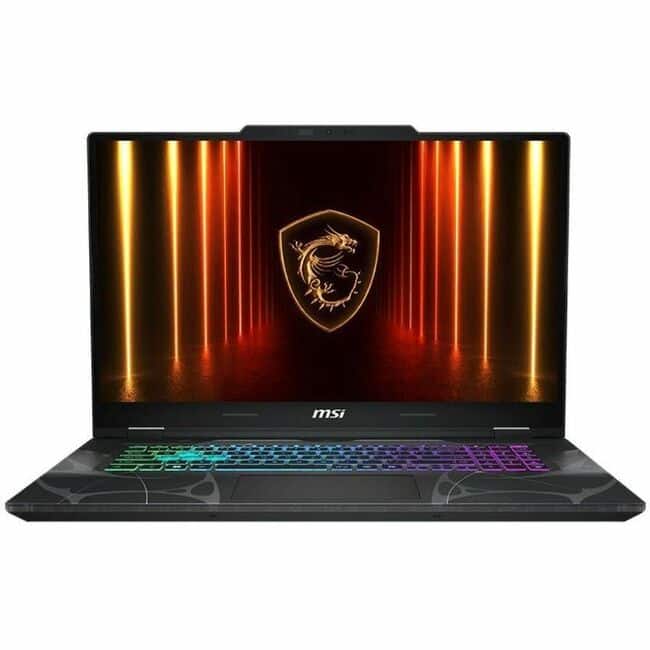 MSI Cyborg 15 gaming notebook displaying a high-resolution game on its 144 Hz screen