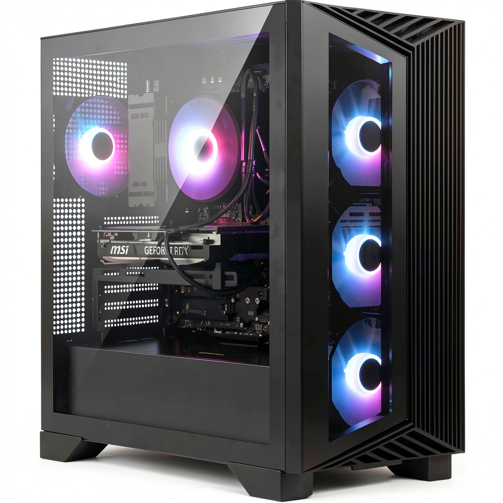 MSI Aegis R2 Gaming Desktop on a modern desk setup