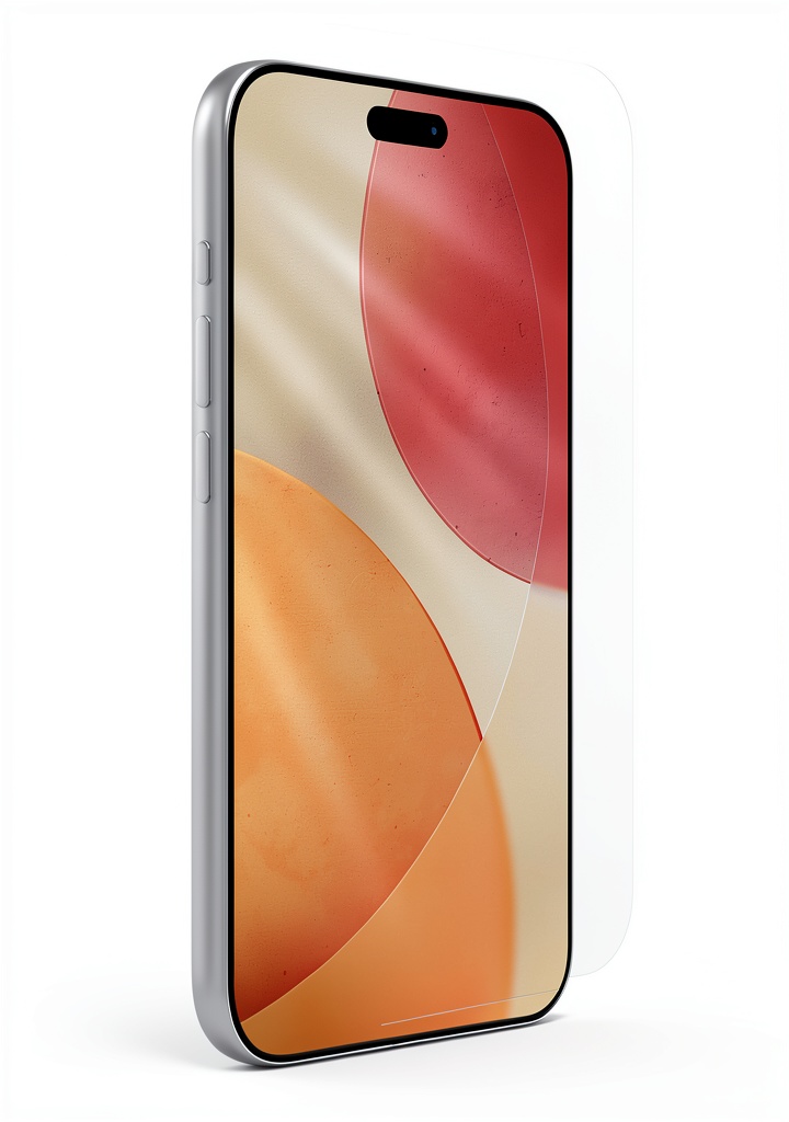 ZAGG Glass+ Defense screen protector applied to a smartphone showing clear display