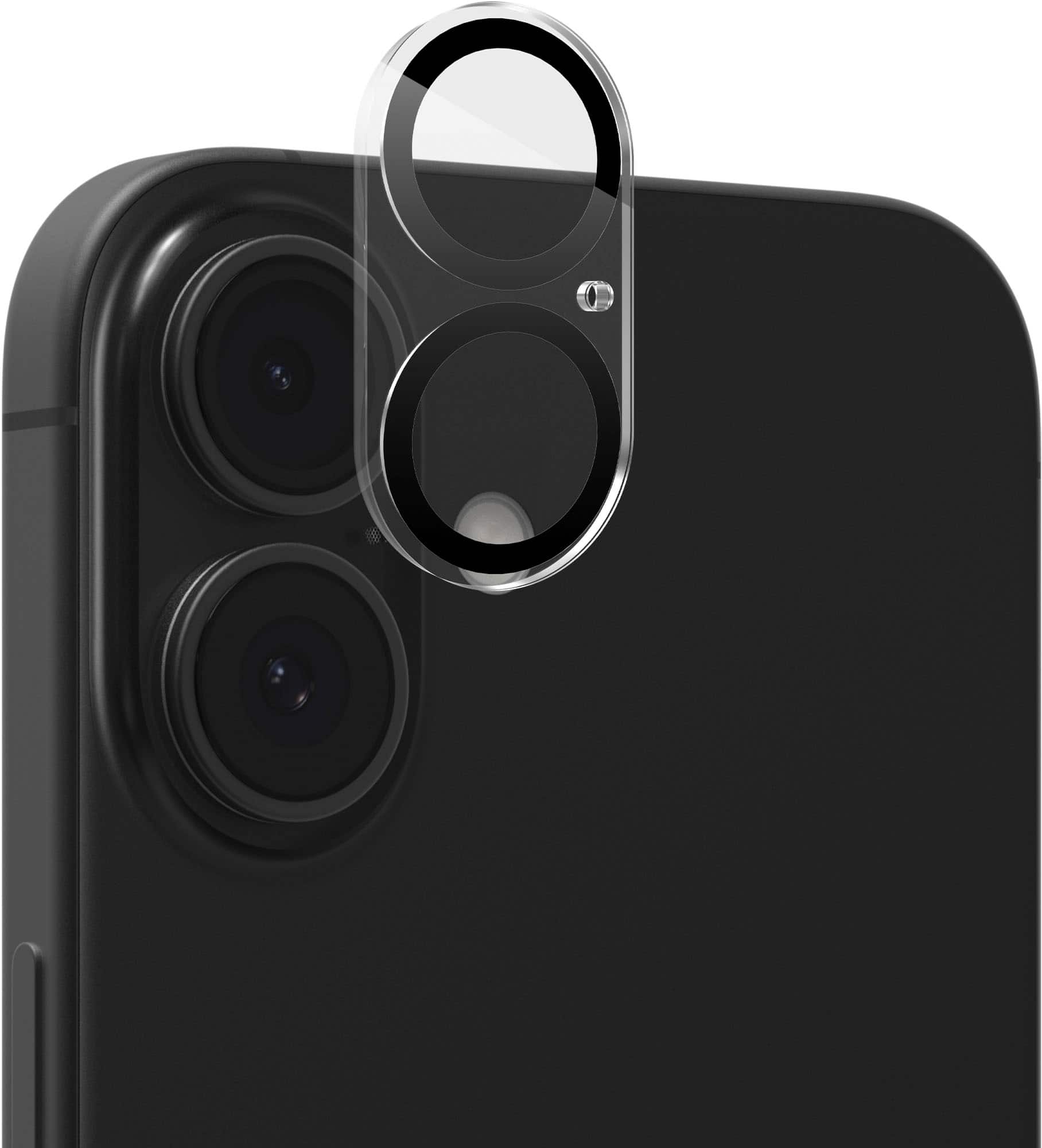 ZAGG Glass Elite lens protection applied to a smartphone camera