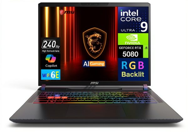 MSI Vector AI Gaming Laptop Ultra 9 RTX 5080 16GB 8TB SSD-0