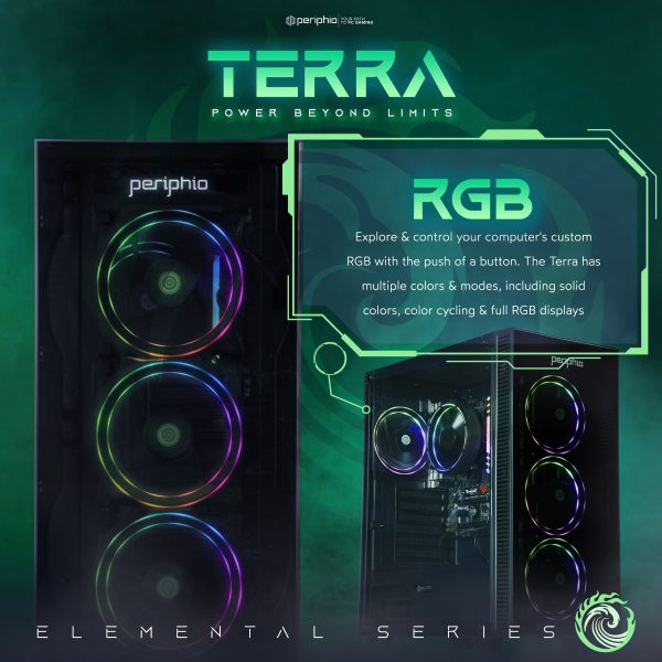 Periphio Terra Gaming PC AMD Ryzen 7 16GB RAM 1TB SSD-1