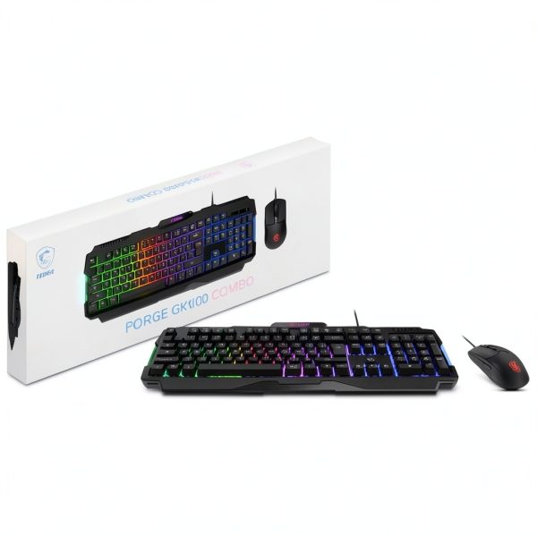 MSI FORGE GK100 Gaming Keyboard Mouse USB Optical 6400 dpi-8