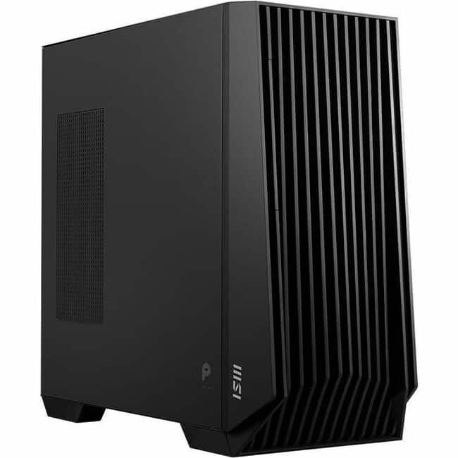 MSI PRO DP400 desktop setup with monitor and accessories