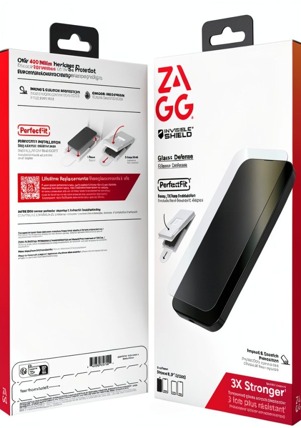 ZAGG Glass+ Defense Screen Protector 3X Stronger Tempered-7