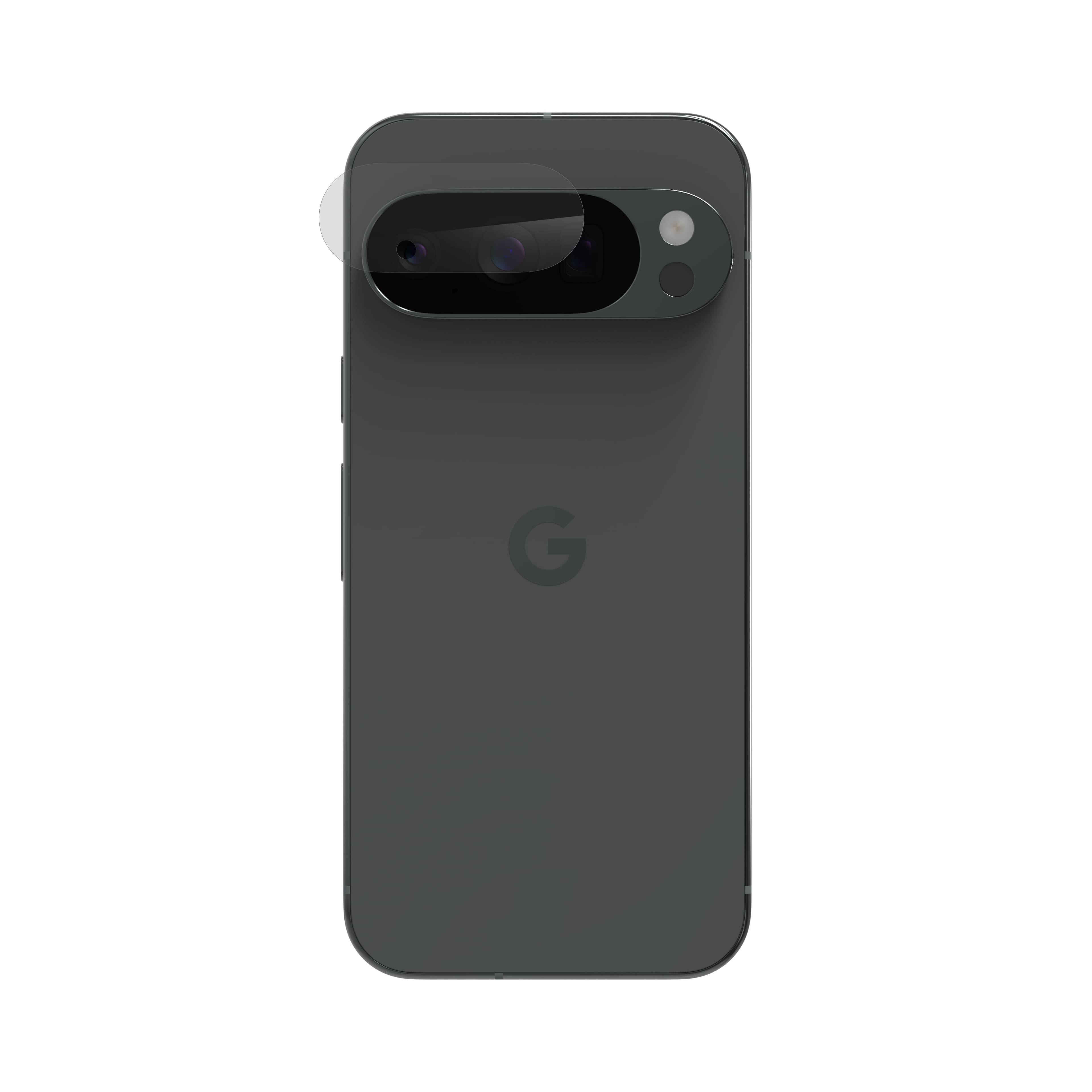 Glass Elite lens protection applied to a smartphone camera
