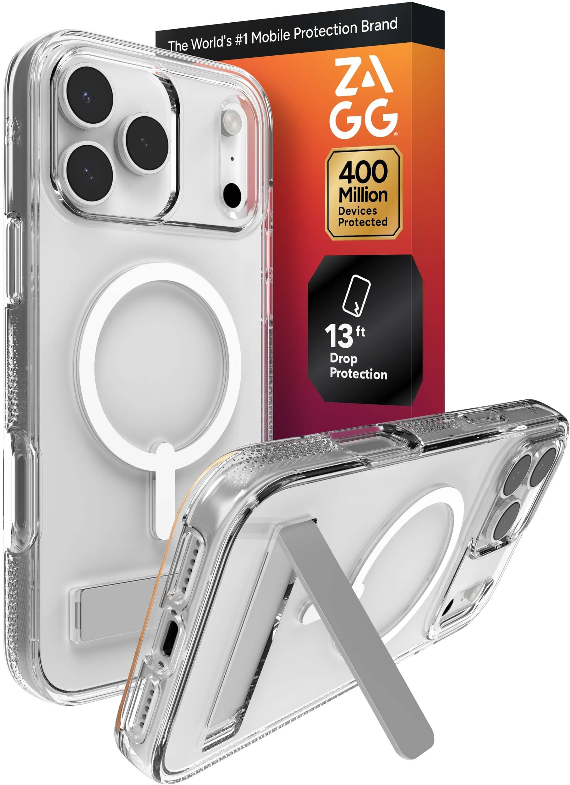 Crystal Palace Snap iPhone case displaying clear design and kickstand
