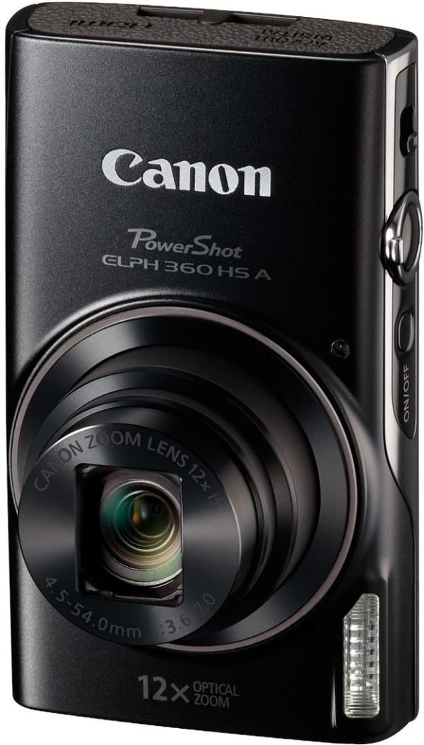Canon PowerShot ELPH 360 HS Digital Camera Black 20MP Full-7
