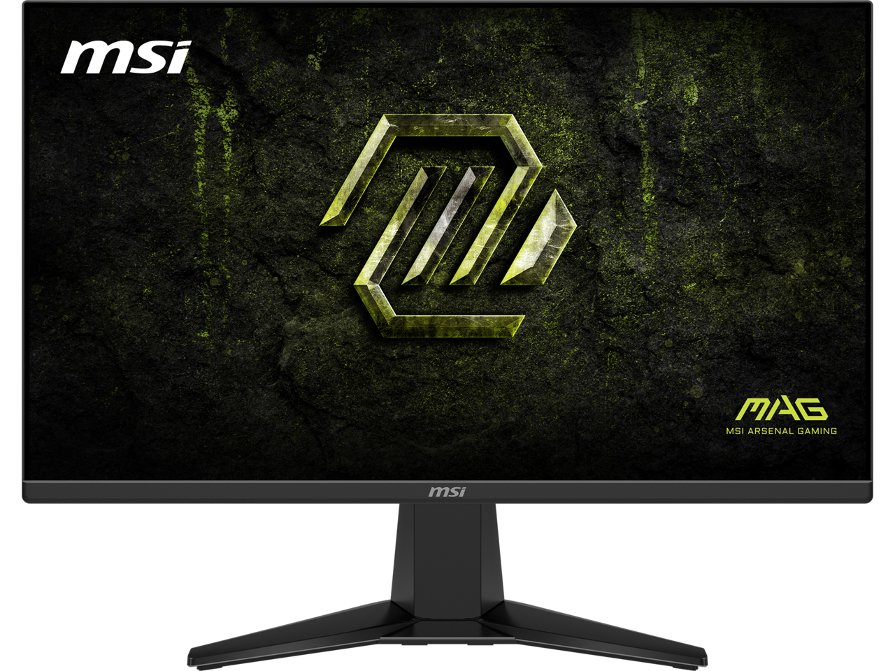 MSI MAG 245F X24 gaming monitor displaying a fast-paced game scene