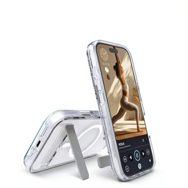 Crystal Palace Clear iPhone Case Drop Protection Kickstand-4