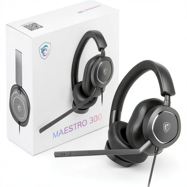 MSI MAESTRO 300 Gaming Headset Detachable Mic Lightweight-1
