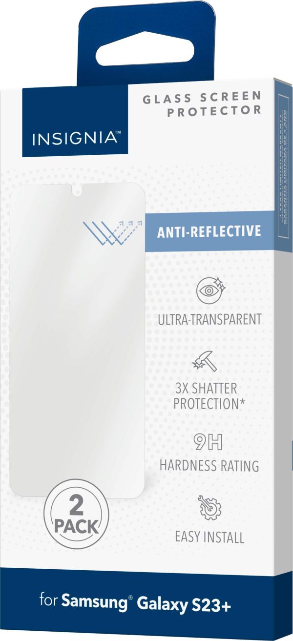 Insignia Glass Screen Protector Samsung Galaxy S23+ 2-Pack-7